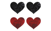 Peekaboo Stolen Kisses Hearts Shaped Nipple Pasties Fancy Dress Ups